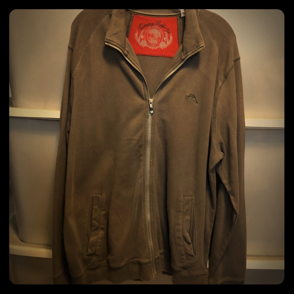 Tommy Bahama Brown full zip sweatshirt